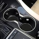 Allure Auto® (Black) Car Cup Holder Coaster, 2 Pack Universal Auto Anti Slip Cup Holder Insert Coaster, Car Interior Accessories Compatible with Kia Carnival