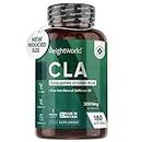 CLA Supplement 3000mg - 180 High Strength Softgels - 80% Active Isomers Conjugated Linoleic Acid from Safflower Oil - Pre Workout Diet Supplement (Alternative of L-Carnitine) for Men & Women