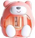 FunBlast Electric Pencil Sharpener – Battery Operated Pencil Sharpener for Kids, Sharpeners for School Supply and Office (Pink)