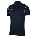 Nike Dri-Fit Park Short Sleeve Polo, Hombre, Obsidian/White/White, L