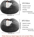 Bean Bag Lazy Sofa Bed Cover PV Velvet Without Filling