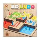 Toysbox 3D Ludo MDF Wooden Board Game Toy Play Family Fun with for Kids and Adults