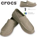 Crocs Men's Santa Cruz Slip-On Shoes Loafers - Khaki