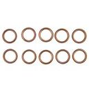 Pinakine® 10x Exhaust Muffler Pipe Gaskets for 49 50 110 150cc Gy6 Moped Scooter ATV(67011697PNK)