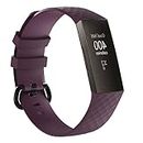 Strap-it Bracelet en silicone (S) - compatible avec - Fitbit Charge 4 - violet - pour Fitbit Charge 3