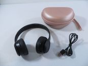 Beats Solo 3 Wireless Headphones Black A1796 W/ Case & Charger TESTED WORKING