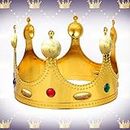 Party Propz King Crown for Kids - Huge 1 Pcs | Crown for Birthday Girl | King Crown for Boys | Party Crowns | Birthday King Crown | Crown for Birthday Women | King Crown for Men | Birthday Crown