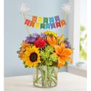 1-800-Flowers Everyday Gift Delivery Floral Embrace W/ Happy Birthday Banner Small