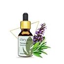 Pushpshala Clary Sage Essential Oil, 100% Pure Undiluted for Aromatherapy, Diffusers, and Skin Care | Premium Therapeutic Grade (15 ML)