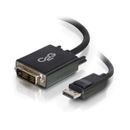 C2G DisplayPort Male to Single Link DVI-D Male Adapter Cable (3', Black) 54328