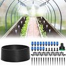 Upgrade Quick-Connect Irrigation System Kit, 65FT Automatic Garden Watering System, DIY Water Saving Drip Irrigation System for Garden/Lawn/Greenhouse