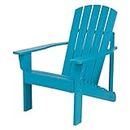 Shine Company Mid-Century Modern Adirondack Chair, Aqua