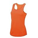 pretty attitude Womens workout tops–Women workout tanks yoga tops Size(XS-XL) (Electric Orange, M)