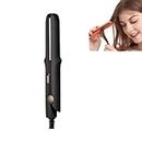 2-in-1 Mini Curling Wand & Flat Iron Hair Straightener, Mini Dual Purpose Curling Iron, 2024 New Hair Straightener Iron, Straightener and Curling Iron in One, for All Hair Types (A)