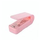 Portable Heat Sealer Mini Sealing Machine for Food Storage Vacuum Bag, Chip, Plastic, Snack Bags, Package Home Closer Storage Tool (1Pcs) (Pink)