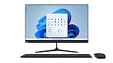 23.8" Full HD All in One PC Desktop Computer with Windows 11 - Intel N4120 QuadCore, 4GB RAM, 128GB SSD, Dual-Band WiFi, Bluetooth, Expandable HDD - AIO PC with Front Camera, Wireless Keyboard, Mouse