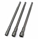 Elitexion 6 Inch Long Magnetic Nut Setters 1/4” Hex Shank Heavy Duty for 1/4”, 5/16”, and 3/8” Set – 3 Piece Set