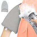 Becoolpet Garment Steamer Accessories, Garment Steamer Ironing Gloves,Anti Steam Gloves Waterproof Durable Heat Resistant Protective Ironing Glove for Garment Steamer (Silvery Grey)