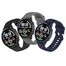 SenMore 3 Piezas Correa Deportiva de Silicona, ajustable para Smart Watch compatible con Xiaomi Mi Watch/Watch S1/S1 Active/Mi Watch Color Sport, 22mm