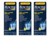 Reactine Liquid Allergy Medicine, Antihistamine, White Grape Flavour  118 mL X 3