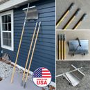 ROOF RAKE Snow Removal | 17FT | Wooden | Wood | Adjustable Length | Non-Slip |