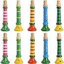 Lyellfe 10 Pieces Small Wooden Trumpet, Piccolo Flute for Kids, Music Sound Toys, Rhythm Musical Instrument, Early Education Develop for 3+ Year Age, Boys Girls, School
