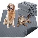 Lot de 2 tapis de dressage réutilisables pour chien - Lavables - Super absorbants et imperméables - Séchage rapide - Pour la maison, la voiture, les voyages (60 x 50 cm)