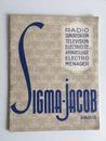 SIGMA-JACOB des pièces radio télévision électroménager catalogue commercial 1954