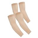 KUHNMARVIN 2Pairs Arm Sleeves for Women Nude Sleeves to Cover Arms Tattoo Cover-Up Cooling Volleyball Sleeve Softball Pickleball Arm Sleeves for Workout Gardening Sleeve Arm Guards