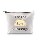 JXGZSO Funny Dumpling Bag Pierogi Lover Gift For The Love Of Pierogi Cosmetic Bag Varenyky Gift Polish Food Gift, For The Love Of Pierogi