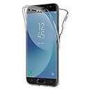 AICEK Cover Compatible Samsung Galaxy J7 2017, 360° Full Body Cover Samsung J7 2017 Silicone Case Molle di TPU Trasparente Sottile Custodia per Galaxy J7 2017 (5,5 Pollici SM-J730F)