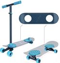 MorfBoard Scoot & Skate Scooter Skateboard Combo Set Blue New In Box