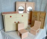 Vintage 1950-60 Doll Furniture Lot Buffet Cabinets