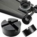 DIY Car Universal X-Slot Jack Pad Rubber Frame Rail Adapter Protector Pinch Weld Side Car Lifting Anti Slip Design Floor Support 10x4.7cm Trolley
