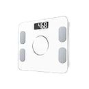JACOJE Scales For Body Weight Smart Body Fat Scale Digital Weighing Bathroom Weight Scale Floor Bluetooth Scale Weighting Balance Electronique Body Weight (Color : White)