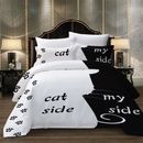 3D Cat/My Side Duvet Cover Bedding Comforter Cover Pillow Case Double/Queen/King