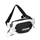 TUCKER Waist Bag for Women and Men/Fanny Pack with 3-Zipper Pockets Waist Pouch for Hiking, Travel, Camping, Running, Sports Outdoors and Adventures Money Phone Belt with Adjustable Strap