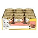 Purina Gourmet Gold Tortini Umido Gatto, con Salmone - 24 lattine da 85 g ciascuna (Confezione da 24 x 85)