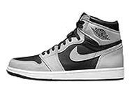 Jordan Men's Air 1 High OG 555088 035 Shadow 2.0 Shoes (Size 9, Grey, Black, White)