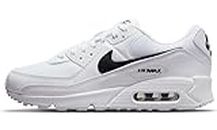 Nike Women's Air Max 90 White/Black-White (DH8010 101) - 8