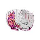 Wilson 2024 A440™ Flash™ 12” Youth Outfield Fastpitch Softball Glove - Right Hand Throw, White/Pink/Tie Dye