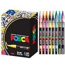 24 Posca Paint Markers, 3M Fine Posca Markers with Reversible Tips, Posca Marker Set of Acrylic Paint Pens | Posca Pens for Art Supplies, Fabric Paint, Fabric Markers, Paint Pen, Art Markers