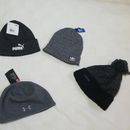 Adidas Accessories | Adidas, Under Armour, Puma Black Beanie Hat | Color: Black/Gray | Size: Os