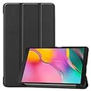 ProCase Slim Case for Galaxy Tab A 8.0 2019 T290 T295, Light Cover Trifold Stand Hard Shell Folio Case for 8.0 inch Galaxy Tab A 2019 Without S Pen Model SM-T290 (Wi-Fi) SM-T295 (LTE) –Black