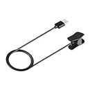 MagiDeal USB Cable Charger, Data Sync USB Charging Cable Clip Charger for Garmin Vivosmart HR/HR+ Sport Watch, Black
