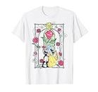 Disney Beauty And The Beast Stained Glass Maglietta