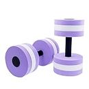 2PCS Water Dumbbells, Sports Aquatic Exercise Dumbells, Water Aerobics Workouts Foam Barbells Hand Bars Pool Resistance for Men Women Kids Weight Loss Water Sports Fitness Tool s