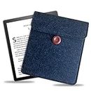 7 inch E-Reader Sleeve by Okami Products, Felt Ereader Pouch for all 7 inch E-Readers, Protective E-Book Bag/Case (Grey)
