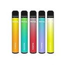 Pack of 5, Disposable Vape Pens,Prefilled,Fruit Flavours 600 Puffs, No Nicotine (Watermelon+Banana+Strawberry+Blueberry+Mango), Blue