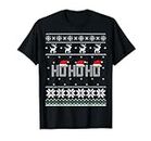 Ugly Christmas Sweater Women Men kids Santa Ho Ho Ho Camiseta